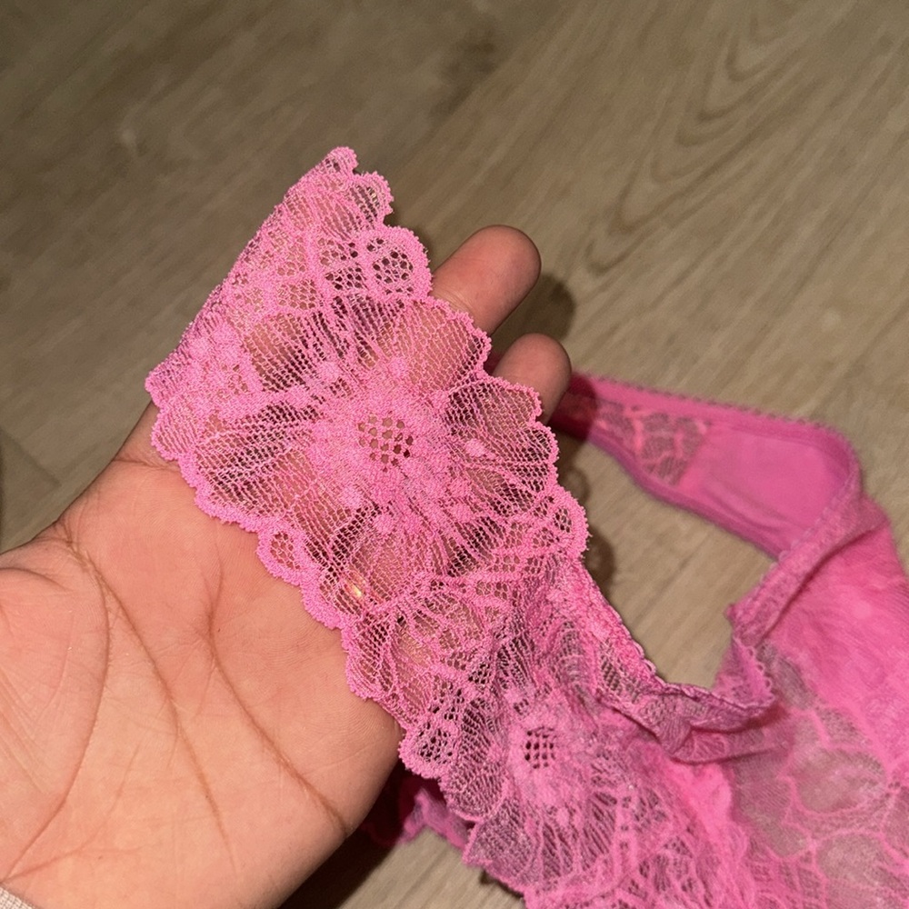Victoria's Secret Pink Lace Thong - Picture 5 of 5